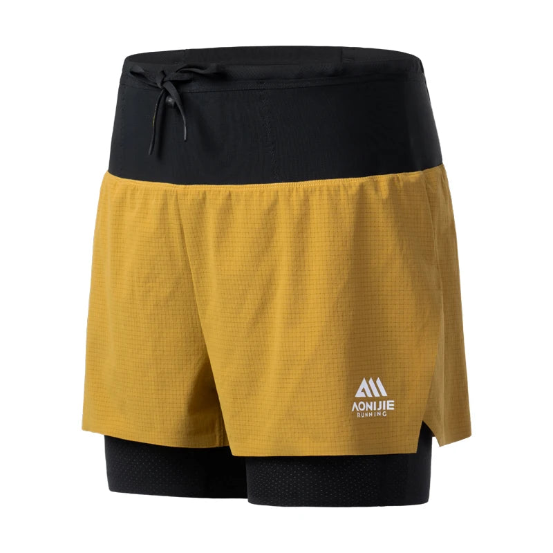 AONIJIE Women's Running Shorts - Quick-Dry Breathable with Waist Bag for Marathon & Trail -FW6226
