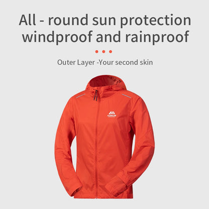 AONIJIE Women's  Skin Windbreaker Sun Shirt – UV Protection for Hiking & Trail Running- FW6225
