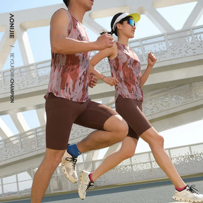 AONIJIE  Men Sports Quick Dry Trail Running  Sleeveless Tank Top for Running, Ftness, and Competition-FM5235