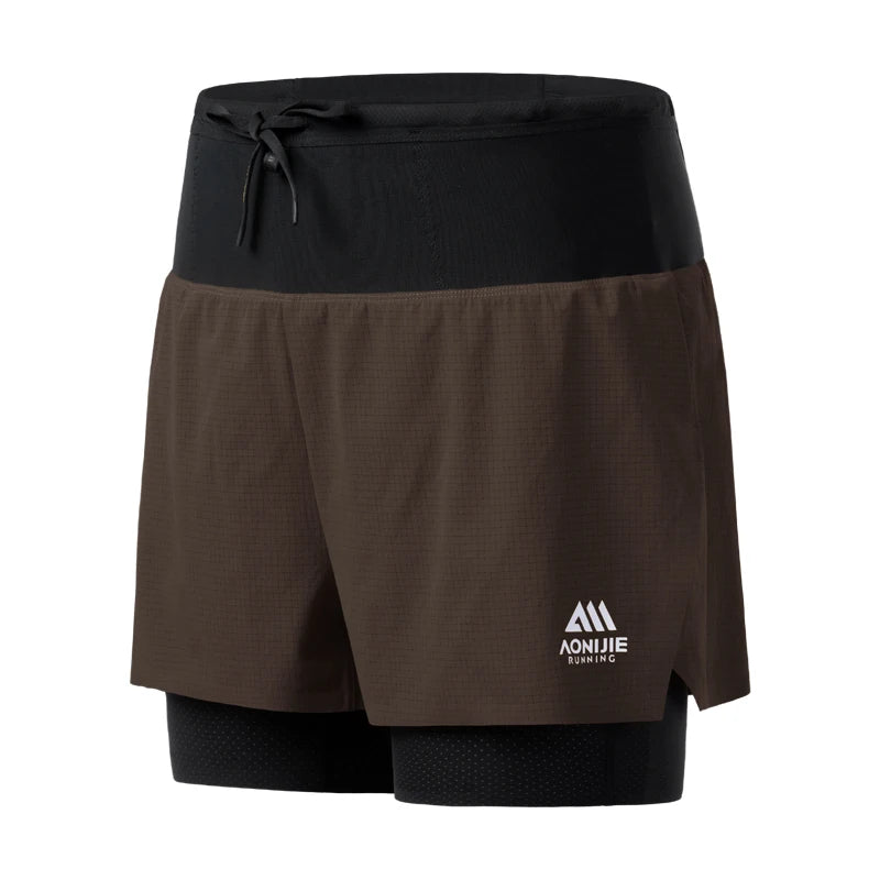 AONIJIE Women's Running Shorts - Quick-Dry Breathable with Waist Bag for Marathon & Trail -FW6226