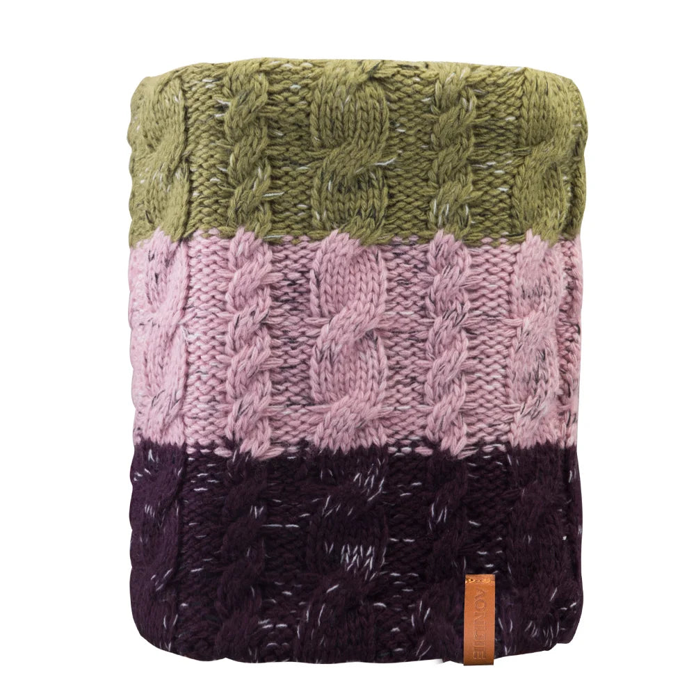 AONJIE M29 Kids’ Fleece-Lined Winter Beanie with Scarf Loop - E29