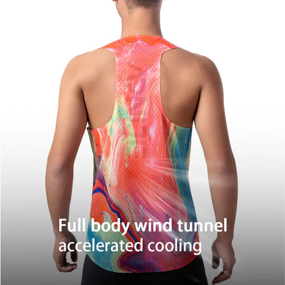 AONIJIE Men's Quick Dry Moisture Wicking Muscle Tank Top - Fitness Bodybuilding Sleeveless Gym Tee - FM5188