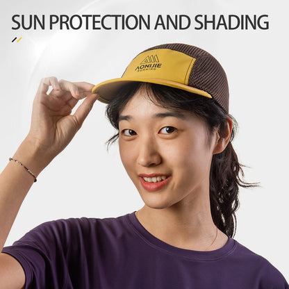 AONIJIE Breathable Running Cap – UV Protection Visor for Trail & Gym-E4631