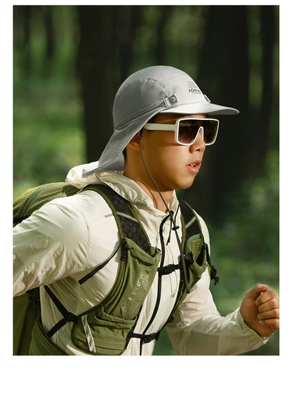 AONIJIE - Sun Protection Cap with Removable Shawl - E4625