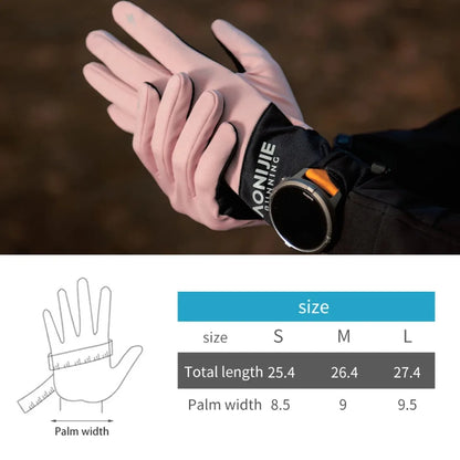 AONIJIE  Lightweight Sports Gloves with Watch Window for Hiking and Cycling-M61