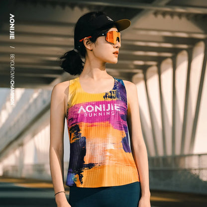 AONIJIE Women Ultralight Quick Dry Sleeveless Tank Top for Running, Ftness, and Competition -FW6236