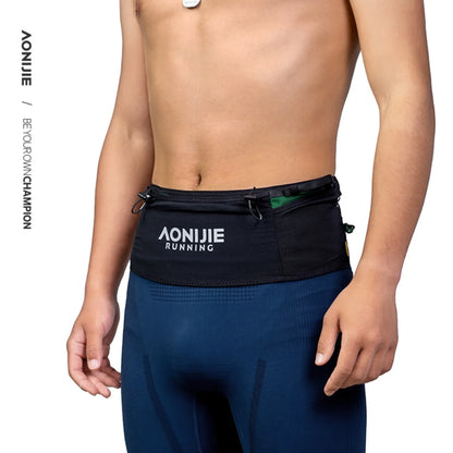 AONIJIE 360° Storage Athletic Belt Bag with 500ml Water Bottle for Running & Sports-W8141