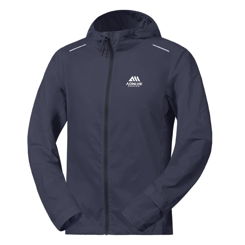 AONIJIE Men's UPF 50+ Running Jacket – Lightweight Waterproof Windbreaker -FM5225