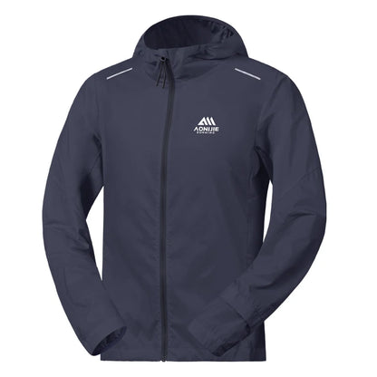 AONIJIE Men's UPF 50+ Running Jacket – Lightweight Waterproof Windbreaker -FM5225