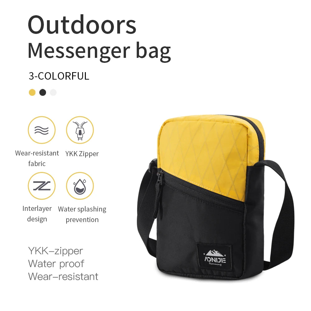 AONIJIE Unisex Messenger Bag - Lightweight Crossbody Pack for Travel & Hiking -H3206
