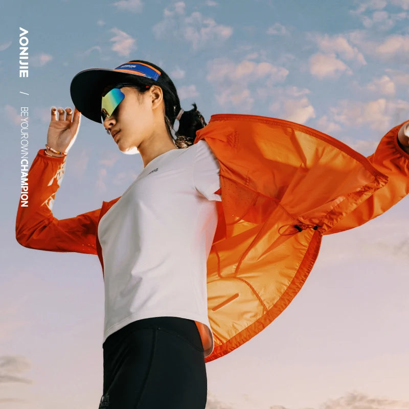 AONIJIE Women's  Skin Windbreaker Sun Shirt – UV Protection for Hiking & Trail Running- FW6225