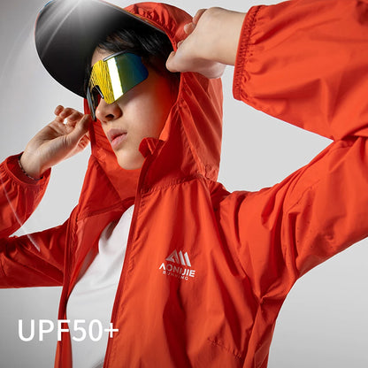 AONIJIE Women's  Skin Windbreaker Sun Shirt – UV Protection for Hiking & Trail Running- FW6225