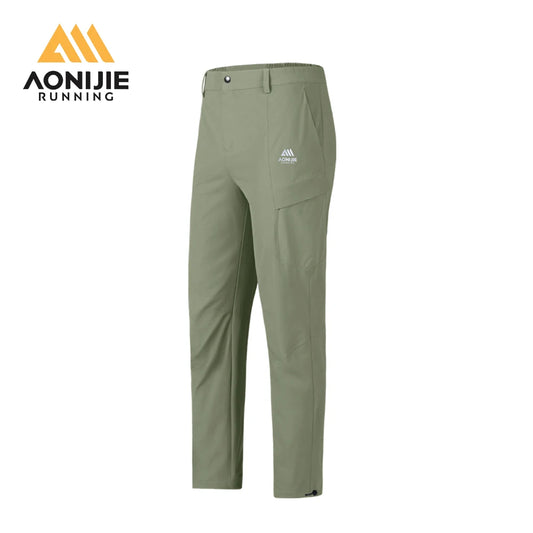 AONIJIE Men's Quick-Dry Hiking Pants – Waterproof & Breathable for Outdoor Running-FM5218