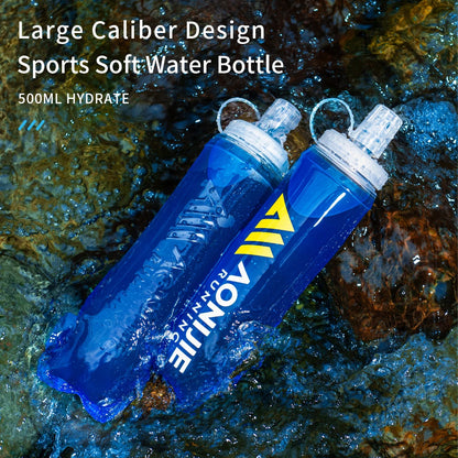 AONIJIE 500ml Foldable TPU Water Bottle for Running & Hiking-SD72