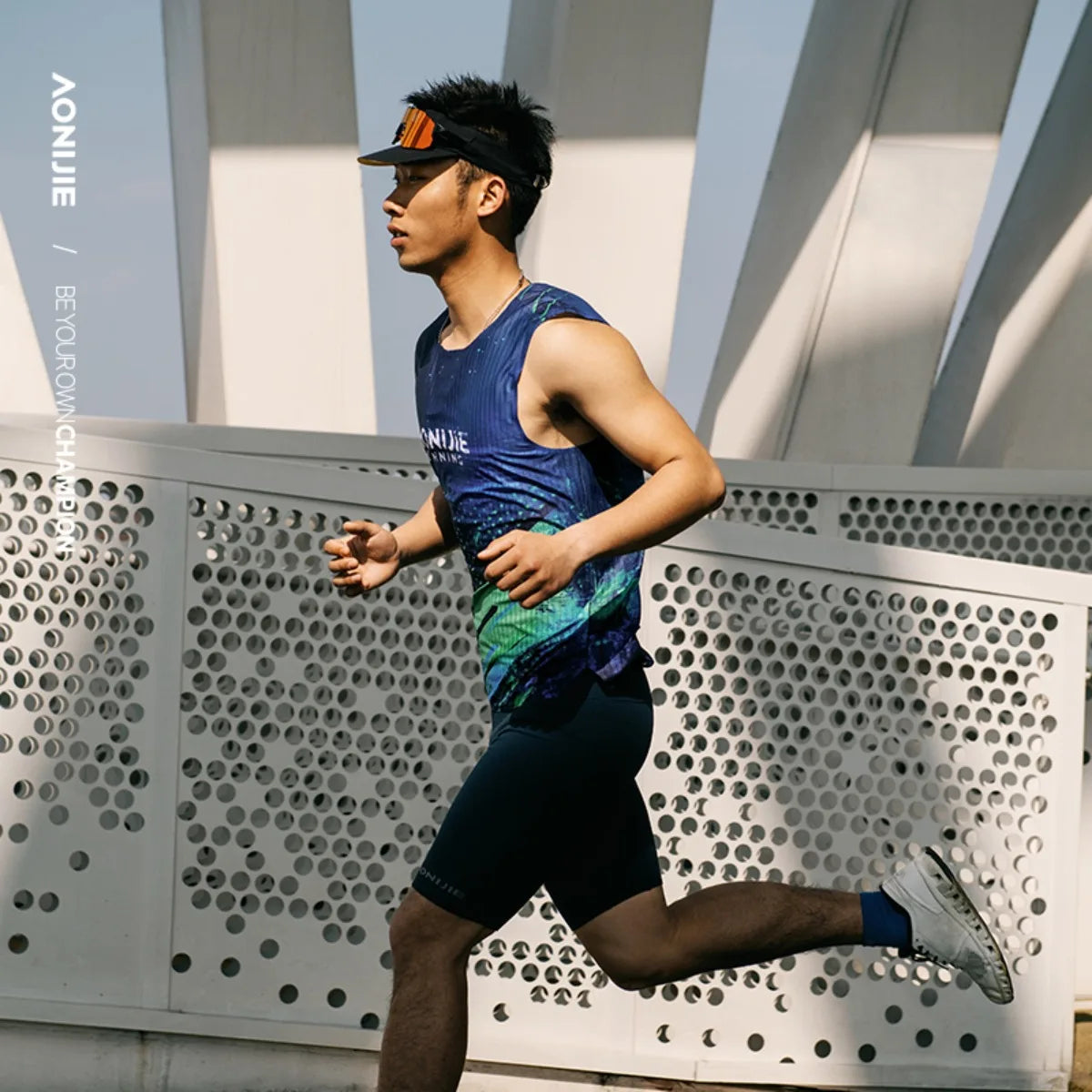 AONIJIE  Men Sports Quick Dry Trail Running  Sleeveless Tank Top for Running, Ftness, and Competition-FM5235
