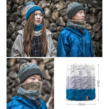 AONJIE M29 Kids’ Fleece-Lined Winter Beanie with Scarf Loop - E29