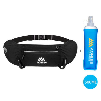 AONIJIE Unisex Running Waist Pack - Hydration Belt with 500ml Flask for Marathon & Training -W8138