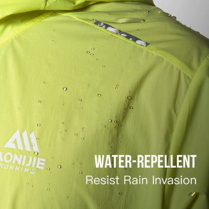 AONIJIE Men's UPF 50+ Running Jacket – Lightweight Waterproof Windbreaker -FM5225