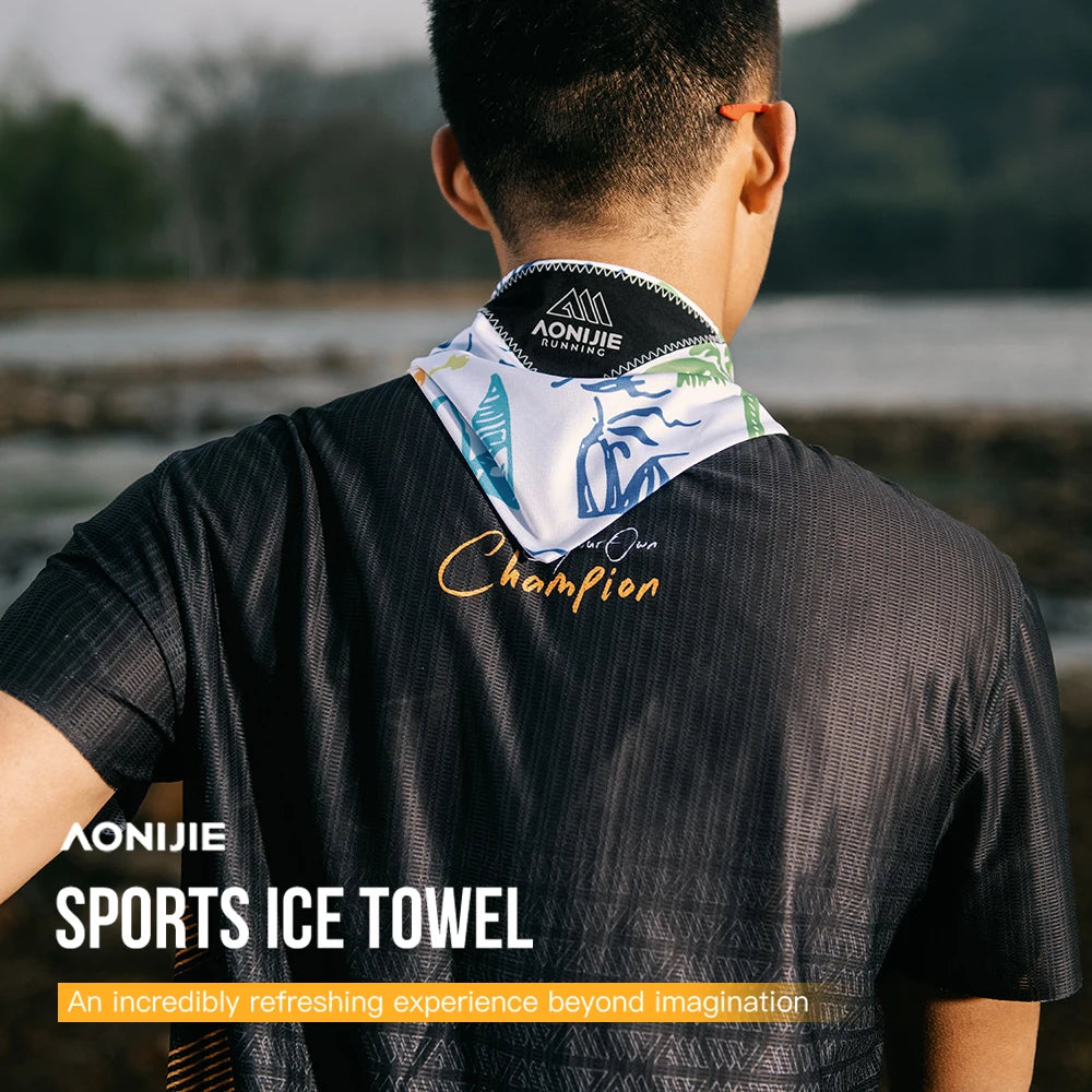 AONIJIE Cooling Neck Gaiter – Upgraded Breathable & UV Protection for Running-E4427