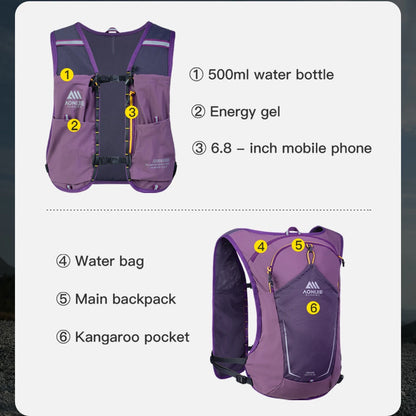AONIJIE 8L Running Hydration Vest, Lightweight Breathable-C9125