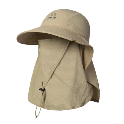 AONIJIE  Unisex 360° Sun Protection Shawl Hat with Face Cover & Neck Flap for Fishing Hiking-E4627