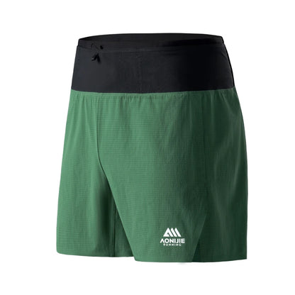 AONIJIE  Men's Quick-Drying Breathable  Training Shorts with 360° Waist Bag-FM5226