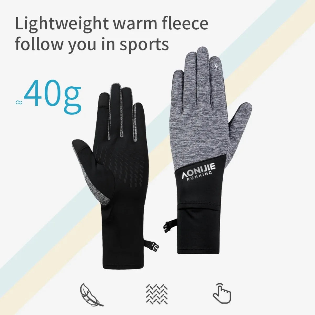 AONIJIE  Lightweight Sports Gloves with Watch Window for Hiking and Cycling-M61