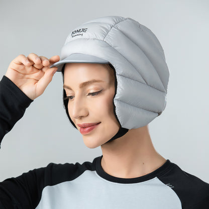AONIJIE White Duck Down Earflap Hat -M35