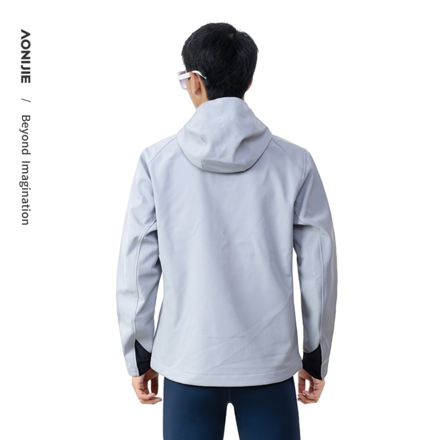 AONIJIE Men Waterproof Fleece-Lined Softshell Jacket-FM5208