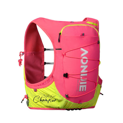 AONIJIE Light Pink 10L Trail Running Vest Backpack - C9116