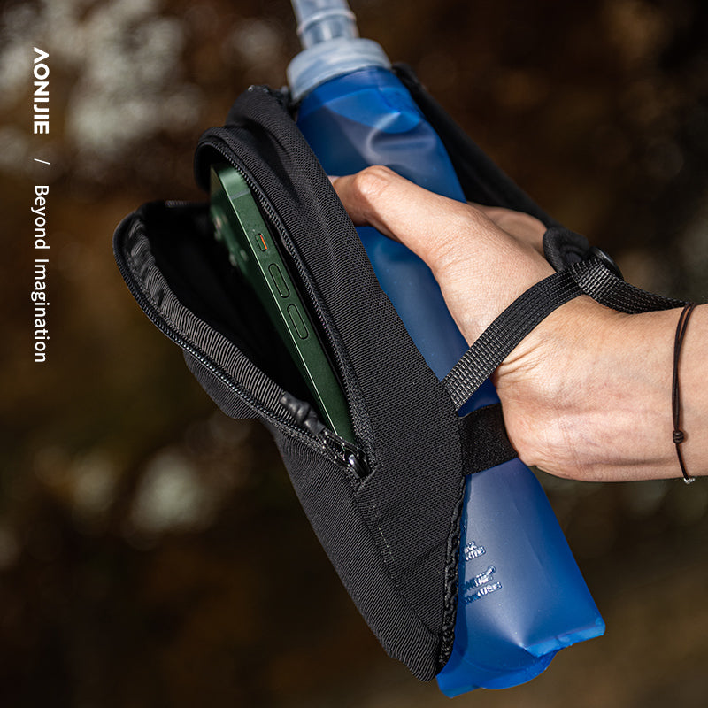 AONIJIE 500ml Handheld Soft Flask Pack with Phone Pouch - A7108