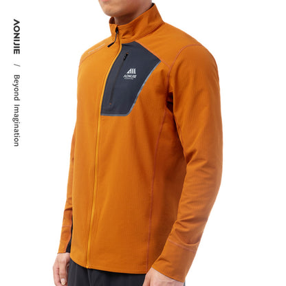 AONIJIE  Men Stand-Up Collar Athletic Outdoor Jacket-FM5206