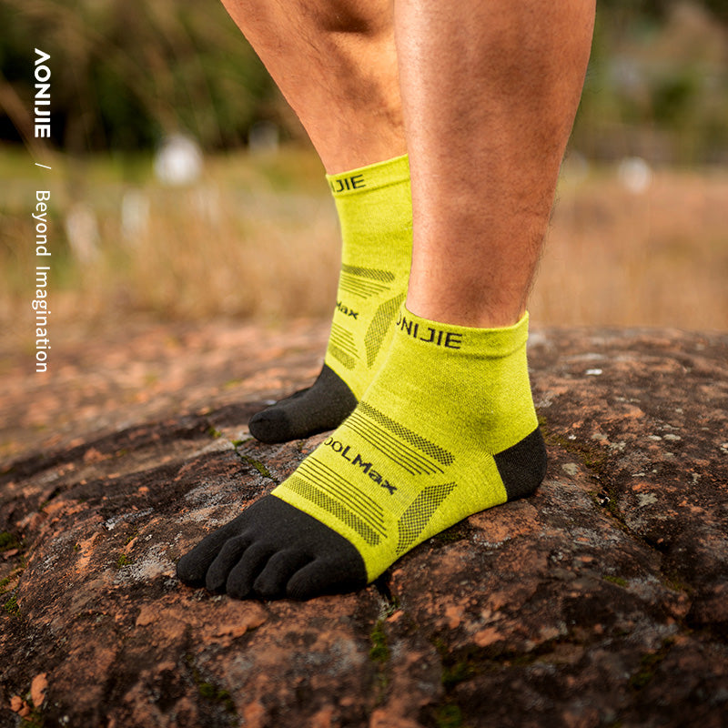AONIJIE 3 Pairs Professional Running Toe Socks-E4840