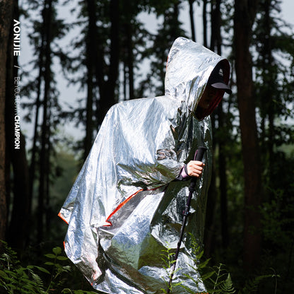 AONIJIE Emergency Thermal Rain Poncho - A108