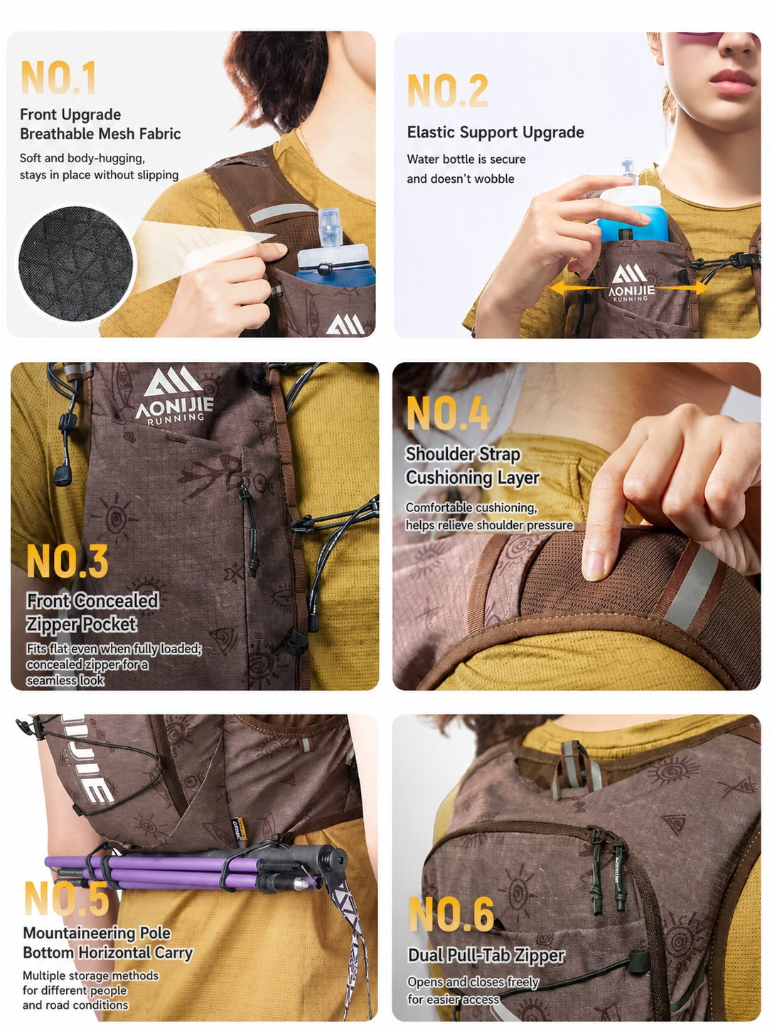 AONIJIE 10L Champion Series 2.0 Trail Running Pack - C9119