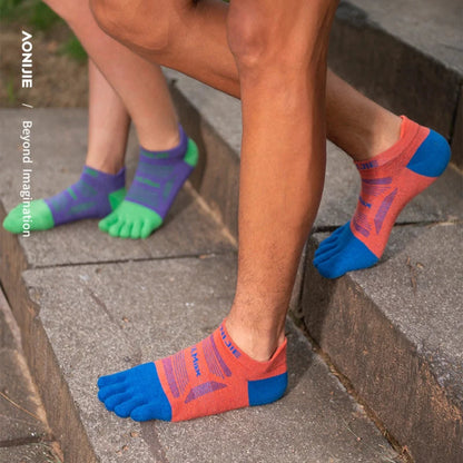 AONIJIE 3 Pairs Quick-Drying & Breathable Sports Toe Socks-E4837