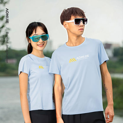 AONIJIE  Men Quick Dry Breathable Sports T-Shirt  - FM5198