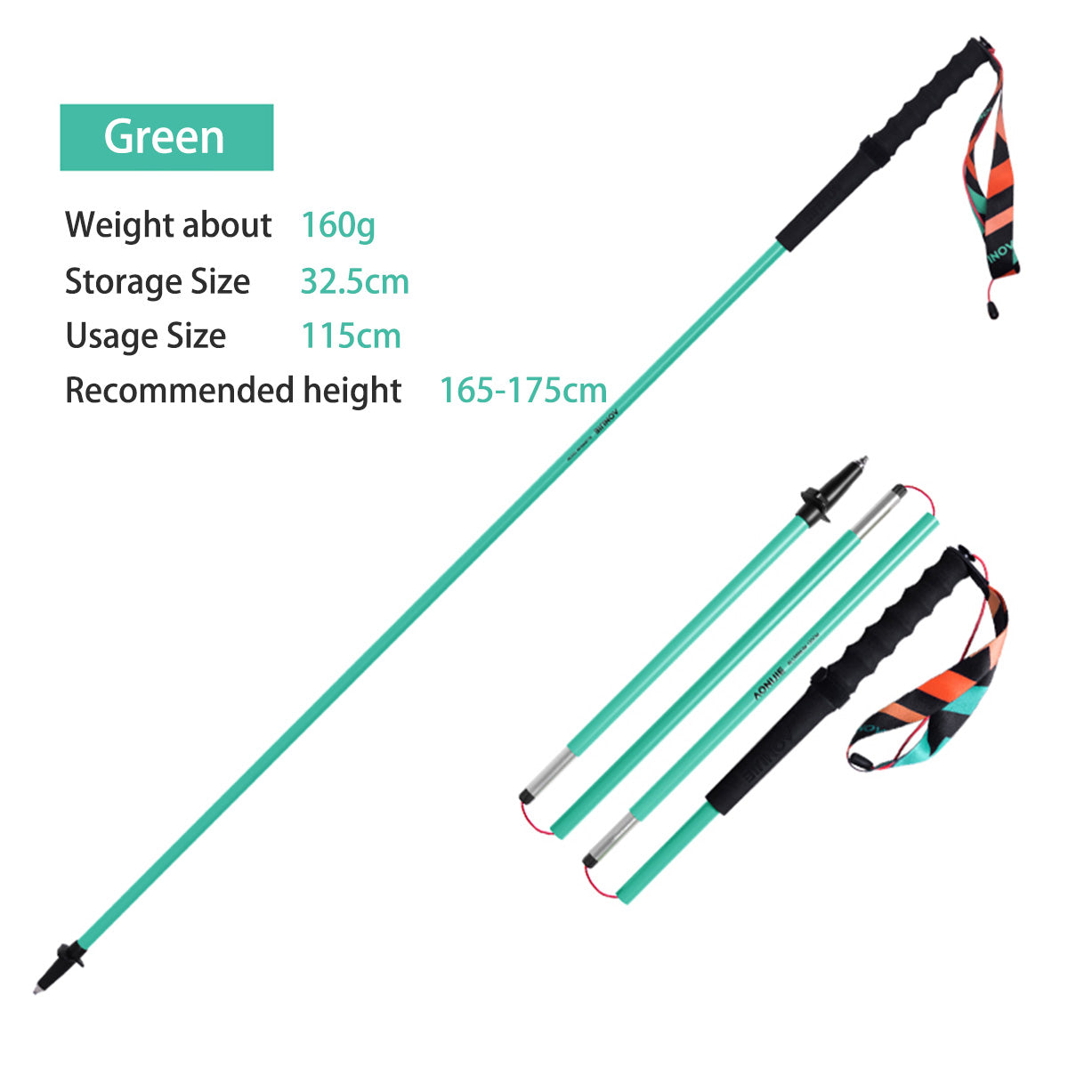 AONIJIE E4216 trekking pole packaging and box contents