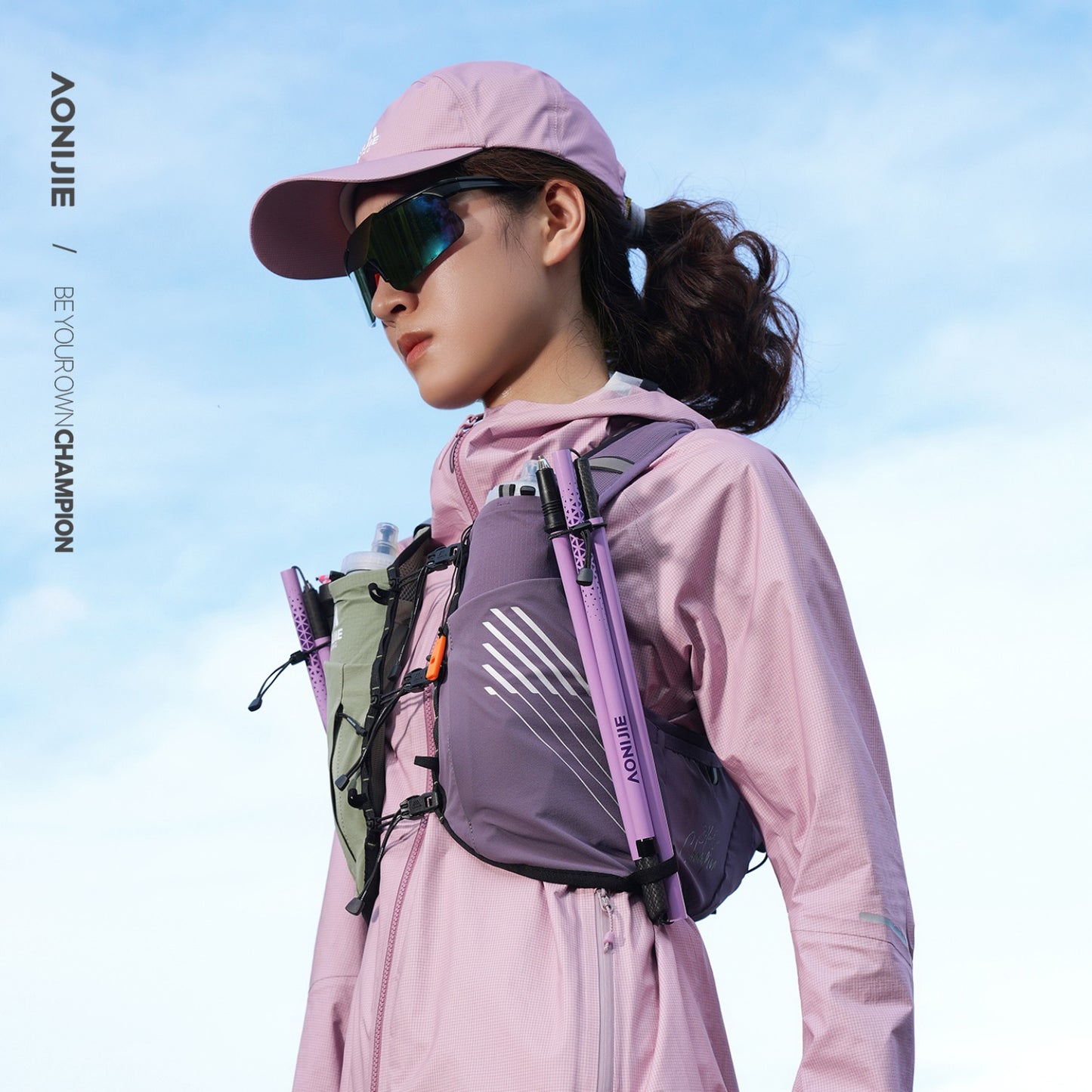AONIJIE Women's T800 Carbon Trail Running Poles -E4250