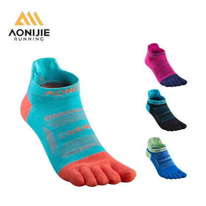AONIJIE 3 Pairs  Athletic Ultra Run Five Toe Socks-E4801 E4802