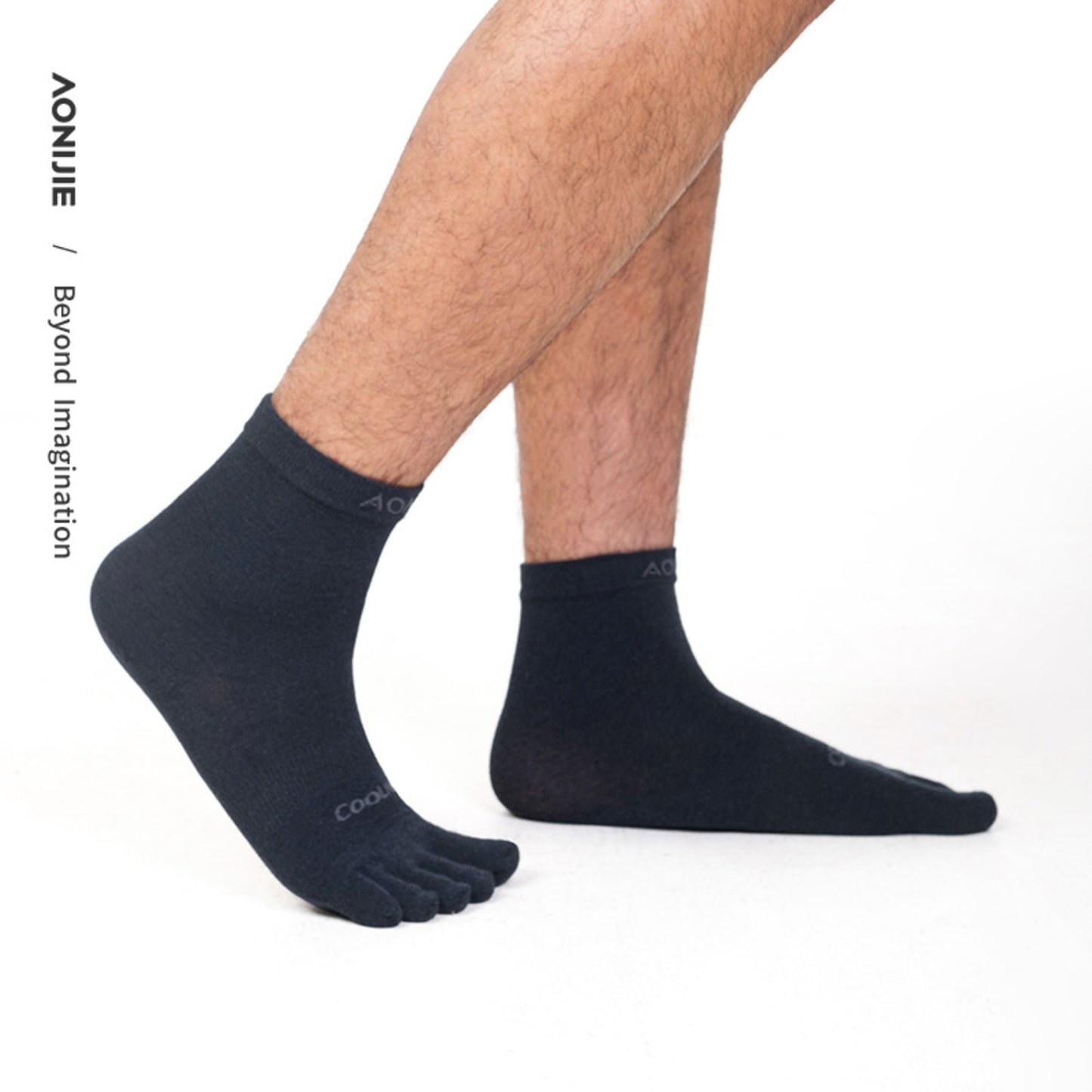 AONIJIE 3-Pair Mid-Length Five Toe Socks -E4845