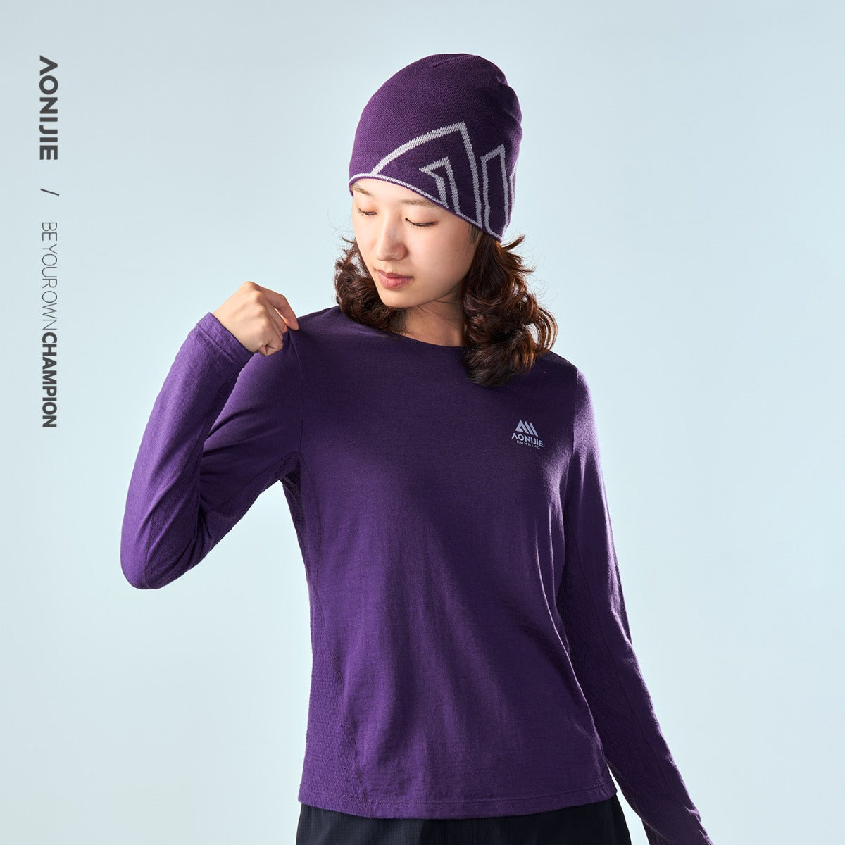 AONIJIE Women's Merino Wool Long-Sleeve Top -FW6270