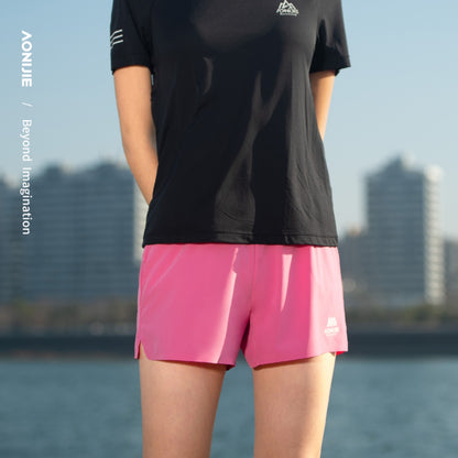 AONIJIE Women Ultra-Lightweight Built-In Phone Pocket Athletic Shorts - FW6199