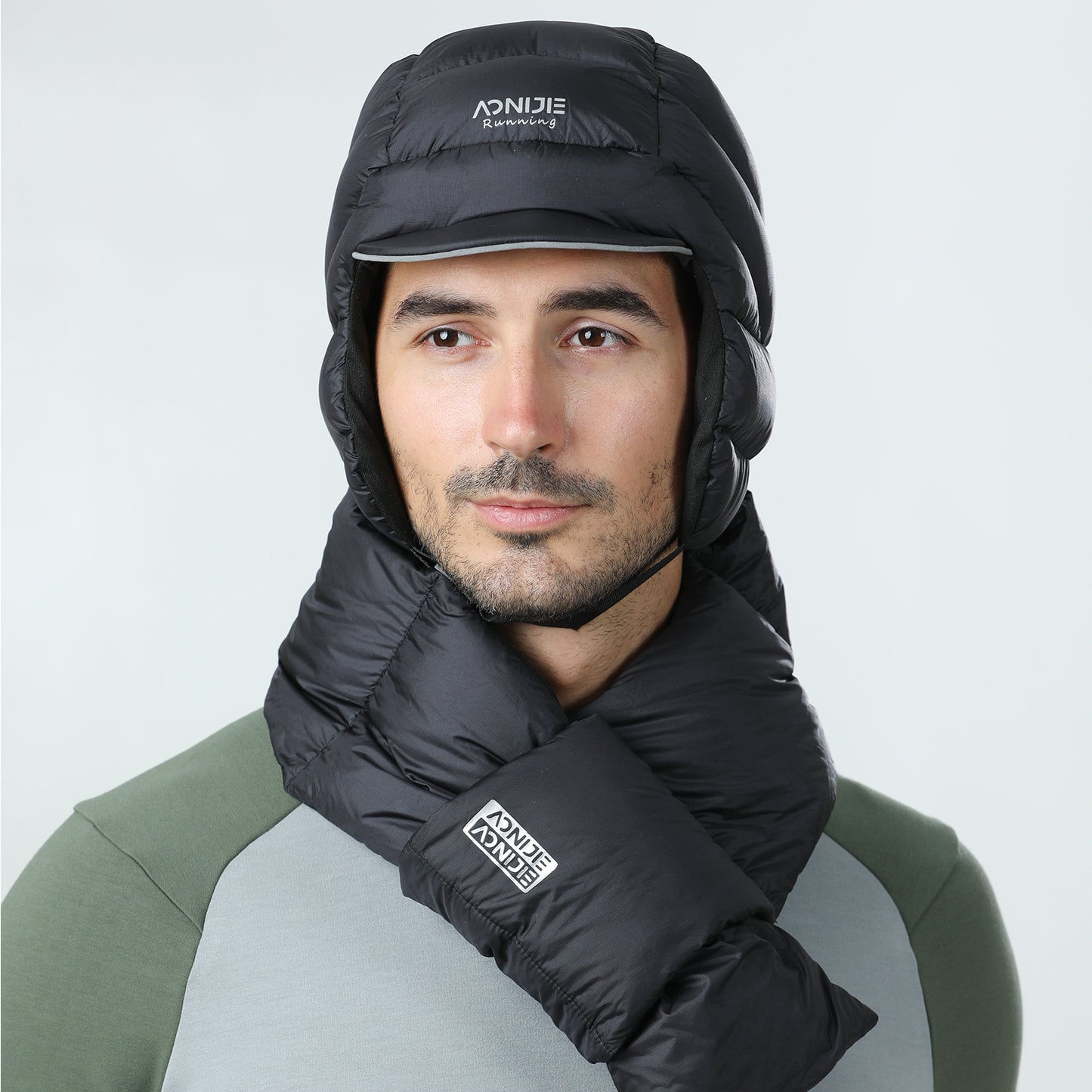 AONIJIE 800FP White Duck Down Scarf -M36