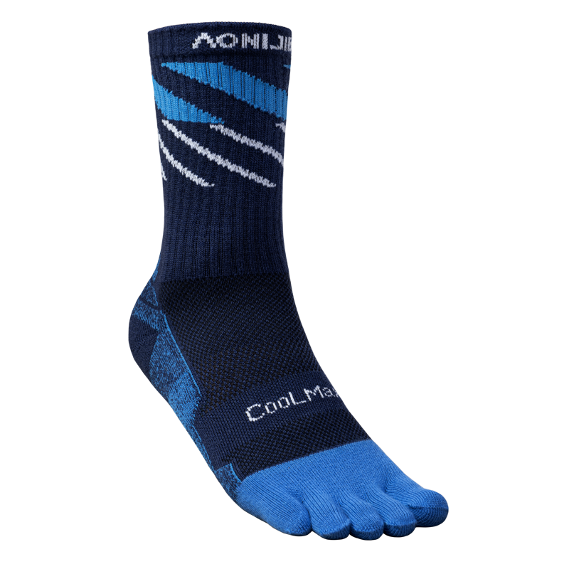 AONIJIE One Pair Crew Athletic Five-Toe Socks -E4846