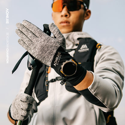 AONIJIE  Lightweight Sports Gloves with Watch Window-M61