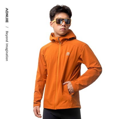 AONIJIE Men Windproof Fleece-Lined Outdoor Jacket -FM5207