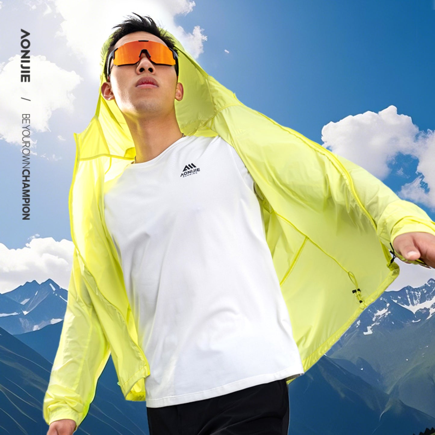 AONIJIE Men Waterproof UPF 50+ Running Jacket -FM5225