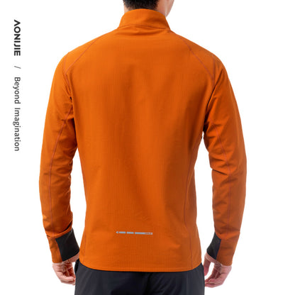AONIJIE  Men Stand-Up Collar Athletic Outdoor Jacket-FM5206