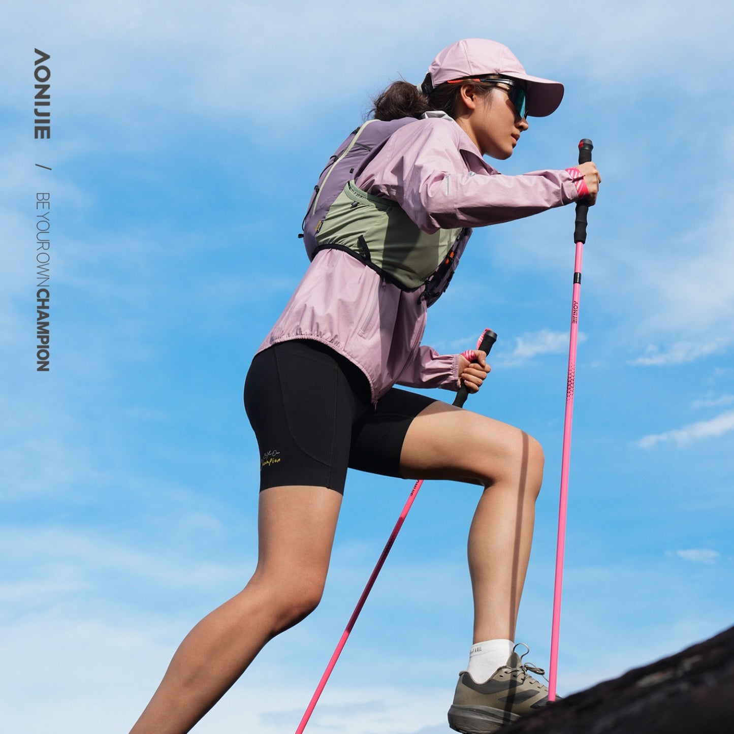 AONIJIE Women's T800 Carbon Trail Running Poles -E4250